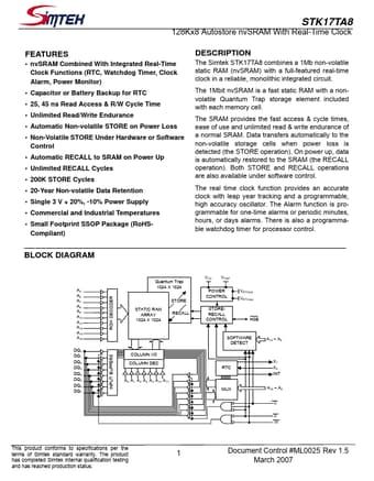  Datasheet Preview Page 1