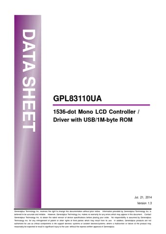 Datasheet Preview Page 1