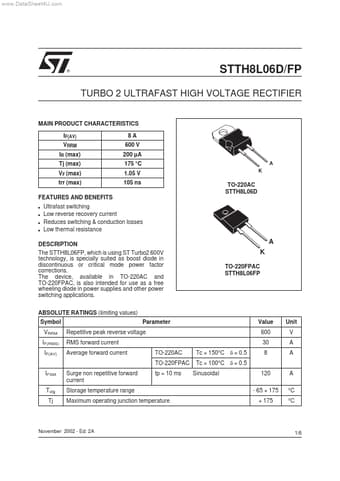 Datasheet Preview Page 1