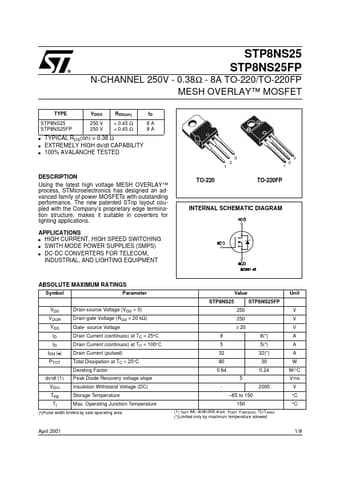  Datasheet Preview Page 1