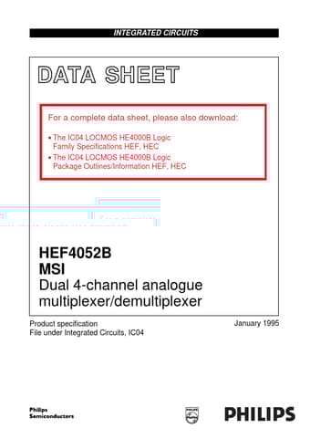  Datasheet Preview Page 1