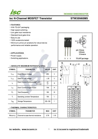  Datasheet Preview Page 1