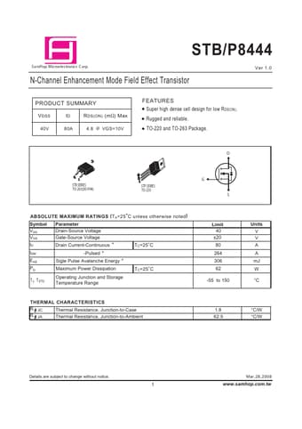  Datasheet Preview Page 1