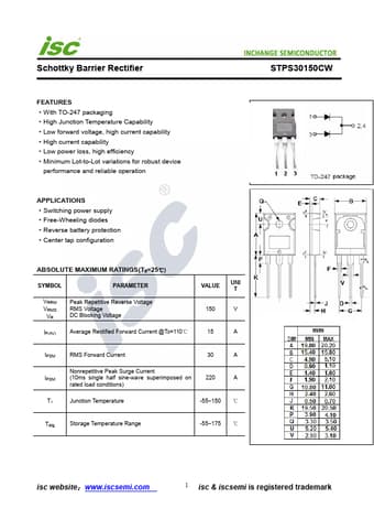  Datasheet Preview Page 1