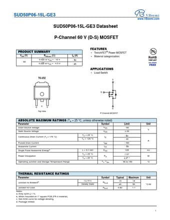  Datasheet Preview Page 1