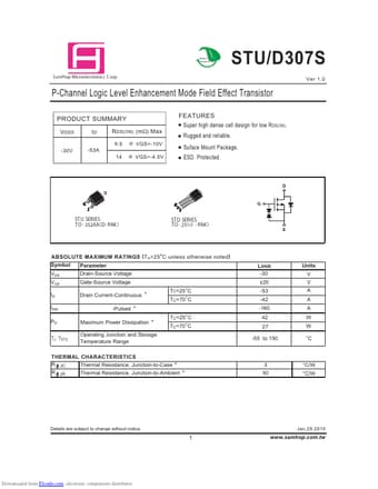  Datasheet Preview Page 1