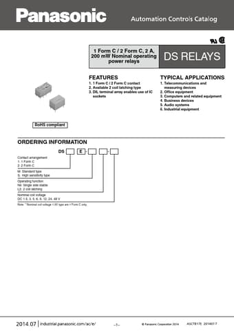  Datasheet Preview Page 1