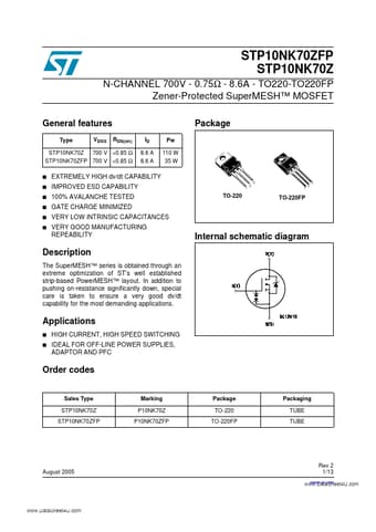  Datasheet Preview Page 1
