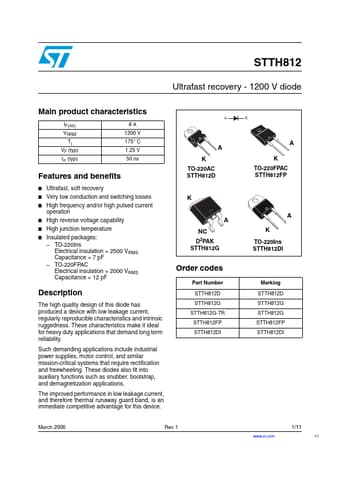  Datasheet Preview Page 1