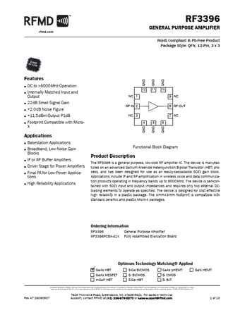  Datasheet Preview Page 1