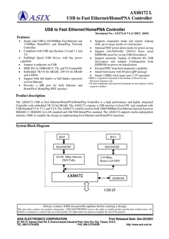 Datasheet Preview Page 1