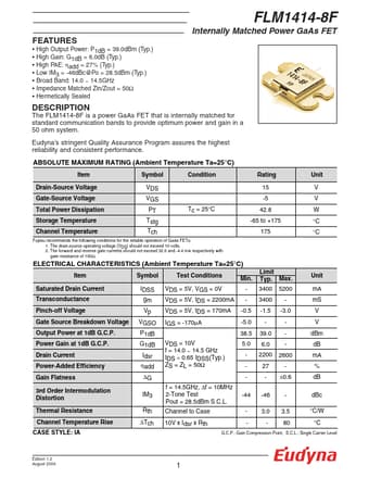  Datasheet Preview Page 1
