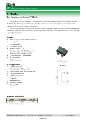  Datasheet Preview Page 1