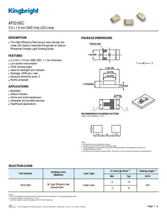  Datasheet Preview Page 1