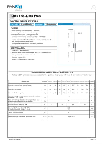  Datasheet Preview Page 1