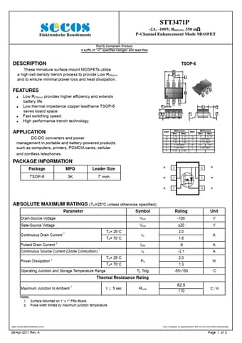  Datasheet Preview Page 1