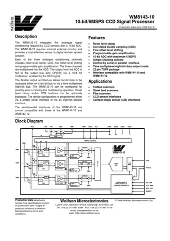  Datasheet Preview Page 1
