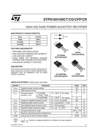  Datasheet Preview Page 1