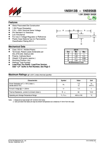  Datasheet Preview Page 1