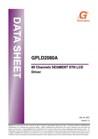 Datasheet Preview Page 1