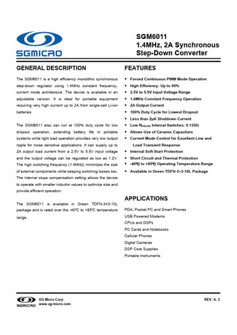  Datasheet Preview Page 1
