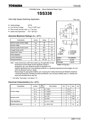  Datasheet Preview Page 1