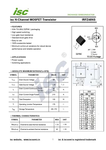  Datasheet Preview Page 1