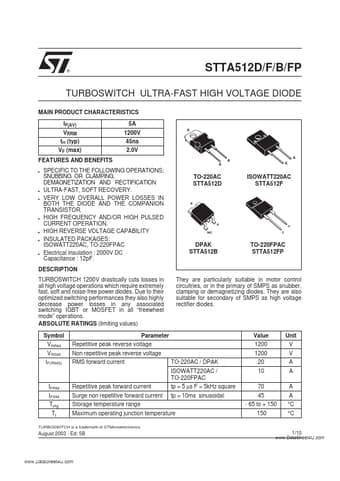  Datasheet Preview Page 1