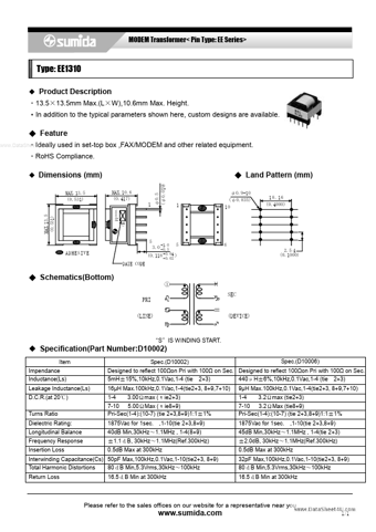  Datasheet Preview Page 1