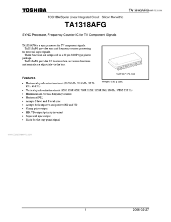  Datasheet Preview Page 1