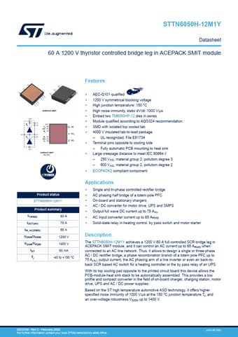  Datasheet Preview Page 1