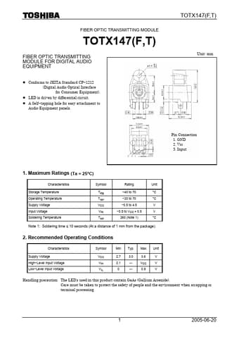  Datasheet Preview Page 1