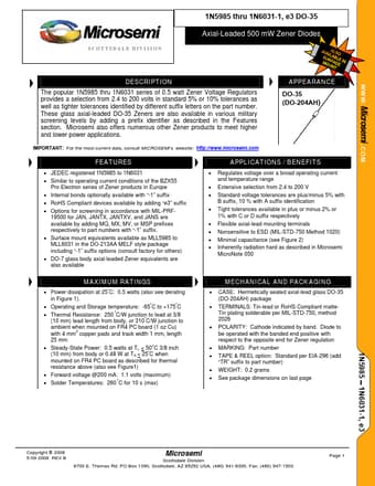  Datasheet Preview Page 1