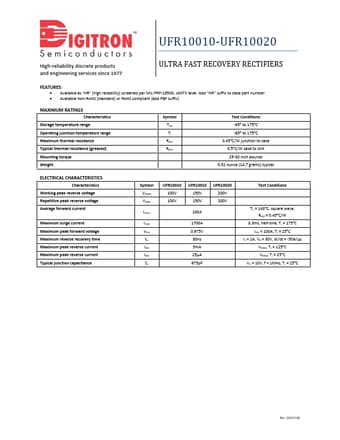  Datasheet Preview Page 1