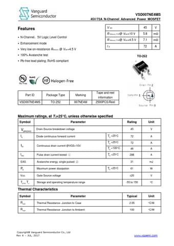  Datasheet Preview Page 1