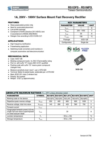  Datasheet Preview Page 1