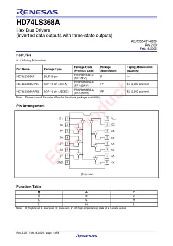  Datasheet Preview Page 1