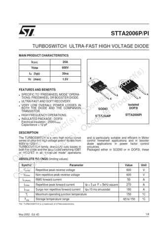  Datasheet Preview Page 1