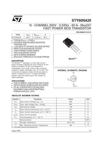  Datasheet Preview Page 1