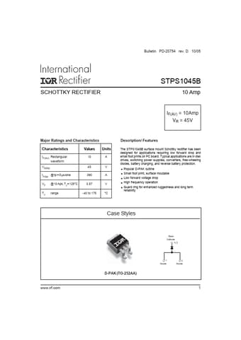  Datasheet Preview Page 1