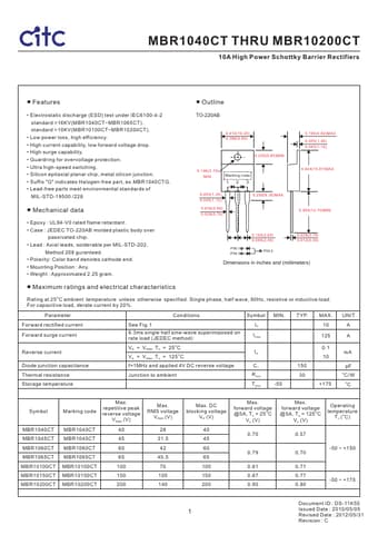  Datasheet Preview Page 1