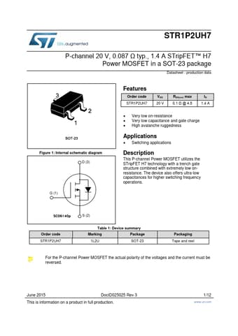  Datasheet Preview Page 1