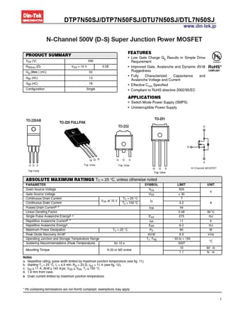 Datasheet Preview Page 1