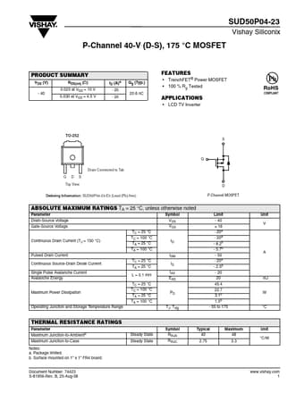  Datasheet Preview Page 1