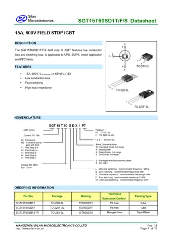  Datasheet Preview Page 1