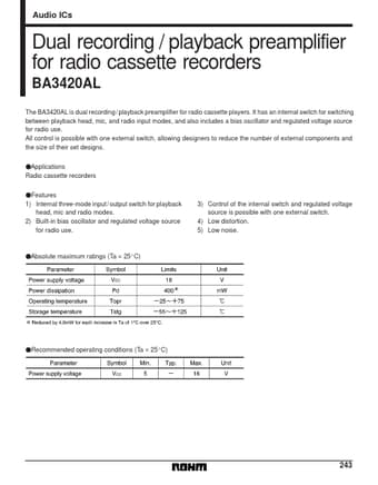  Datasheet Preview Page 1