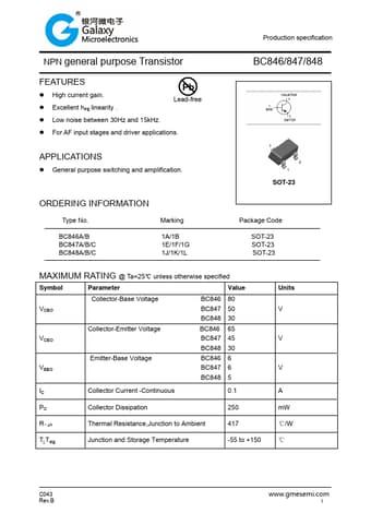  Datasheet Preview Page 1