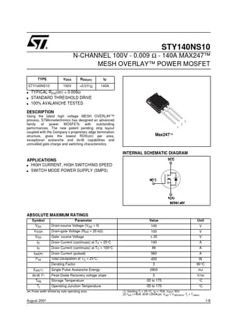  Datasheet Preview Page 1