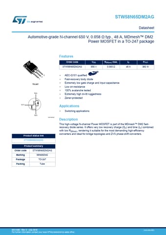  Datasheet Preview Page 1