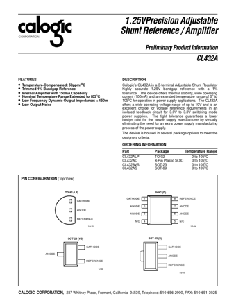  Datasheet Preview Page 1